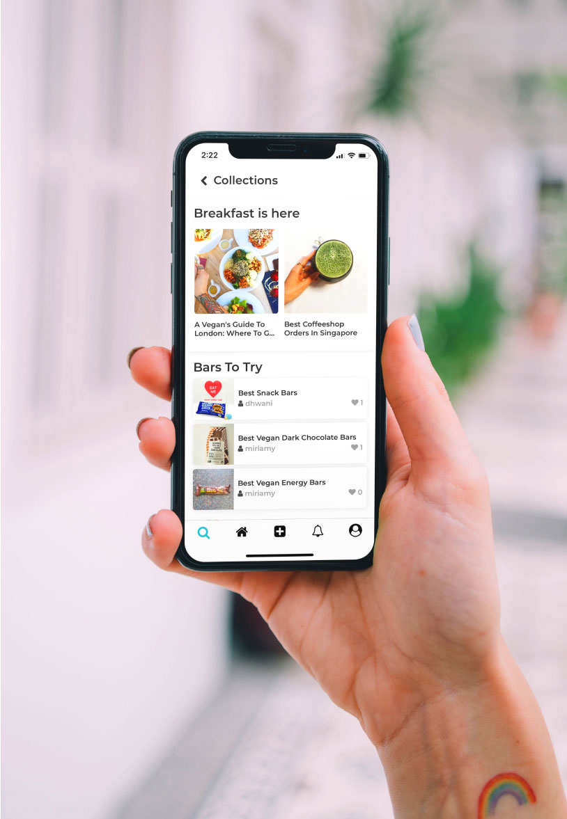 Woman holding phone Web Design